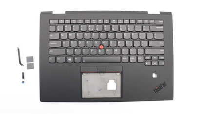 Lenovo Yoga X1 3rd Gen Keyboard Palmrest Top Cover US Europe Black 01LX790