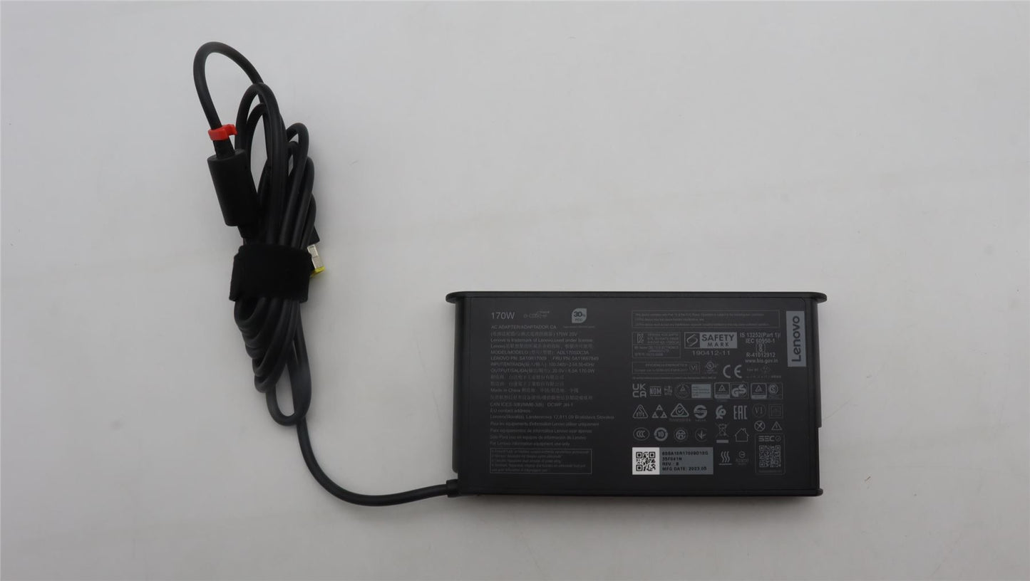 Lenovo ThinkPad P16 Gen 2 AC Charger Adapter Power supply Black 170W 5A11K67849