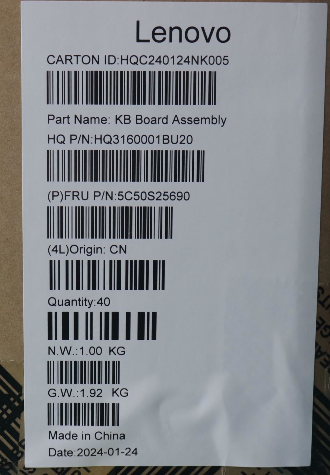 Lenovo USB Board H 83DU 5C50S25690