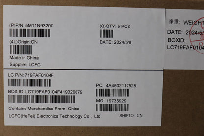 Lenovo MECH_ASM BL KB BK WW POR PMX 5M11N93208
