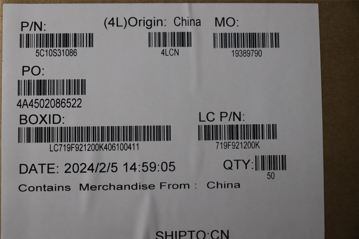 Lenovo CABLE L 83FF POWER/B CVILUX 5C10S31086