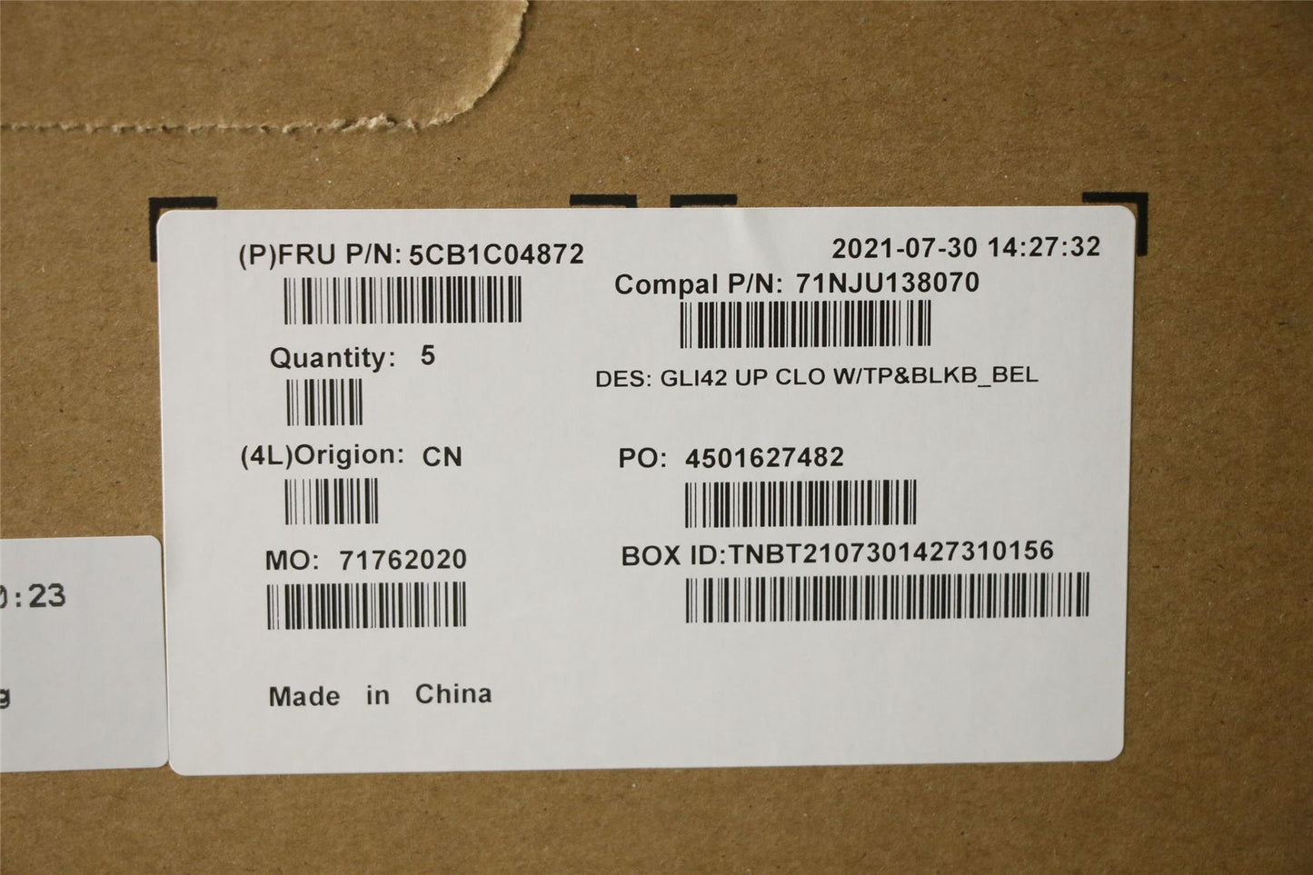 Lenovo IdeaPad 5 14ITL6 5 14ACN6 Palmrest Cover Touchpad Keyboard 5CB1C04872