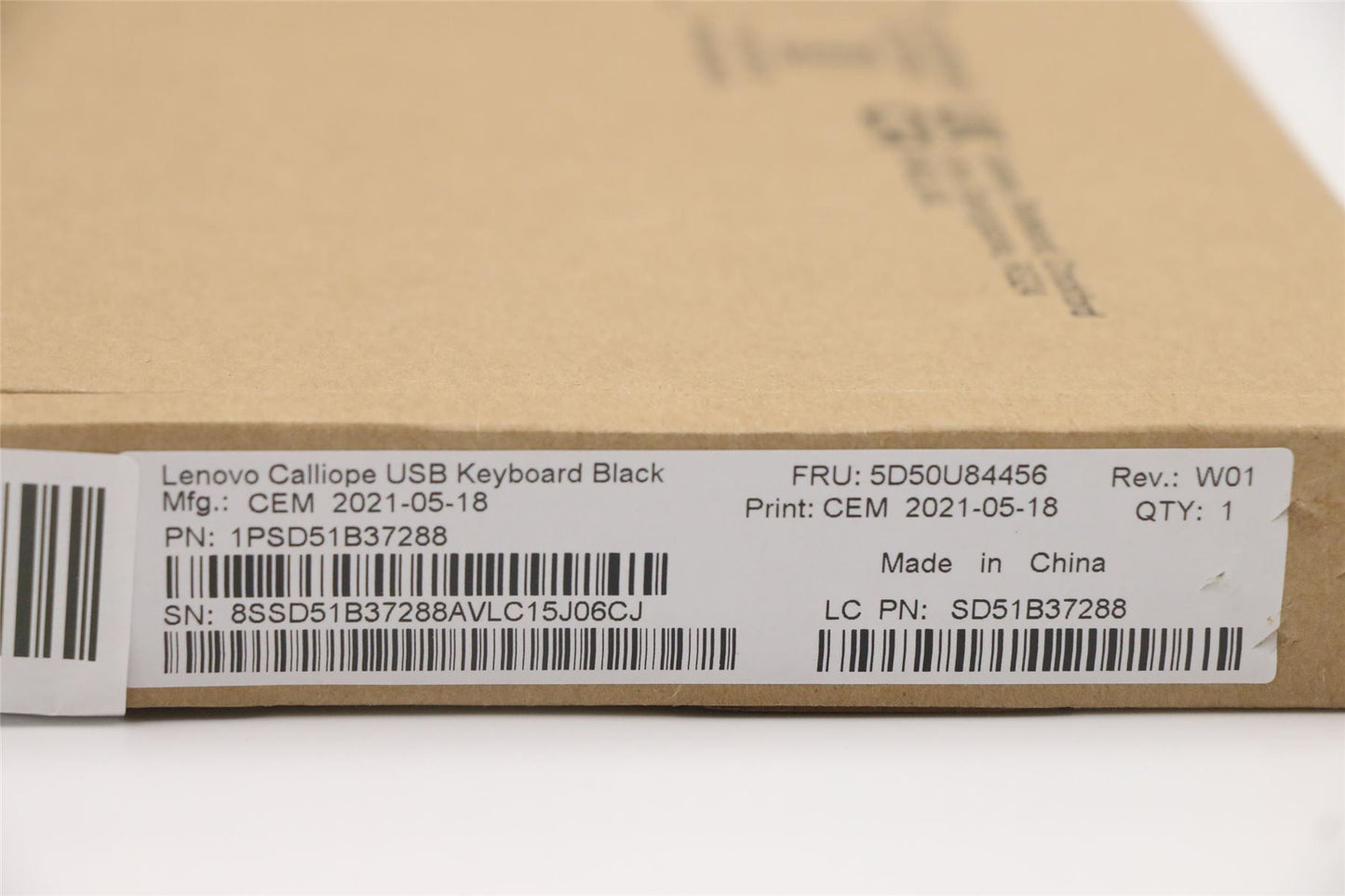 Lenovo USB Calliope KB BK KOR 5D50U84456