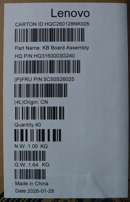 Lenovo CARDPOP PMIC H 83V6 OLED ADH Microphone LED Board 5C50S26025