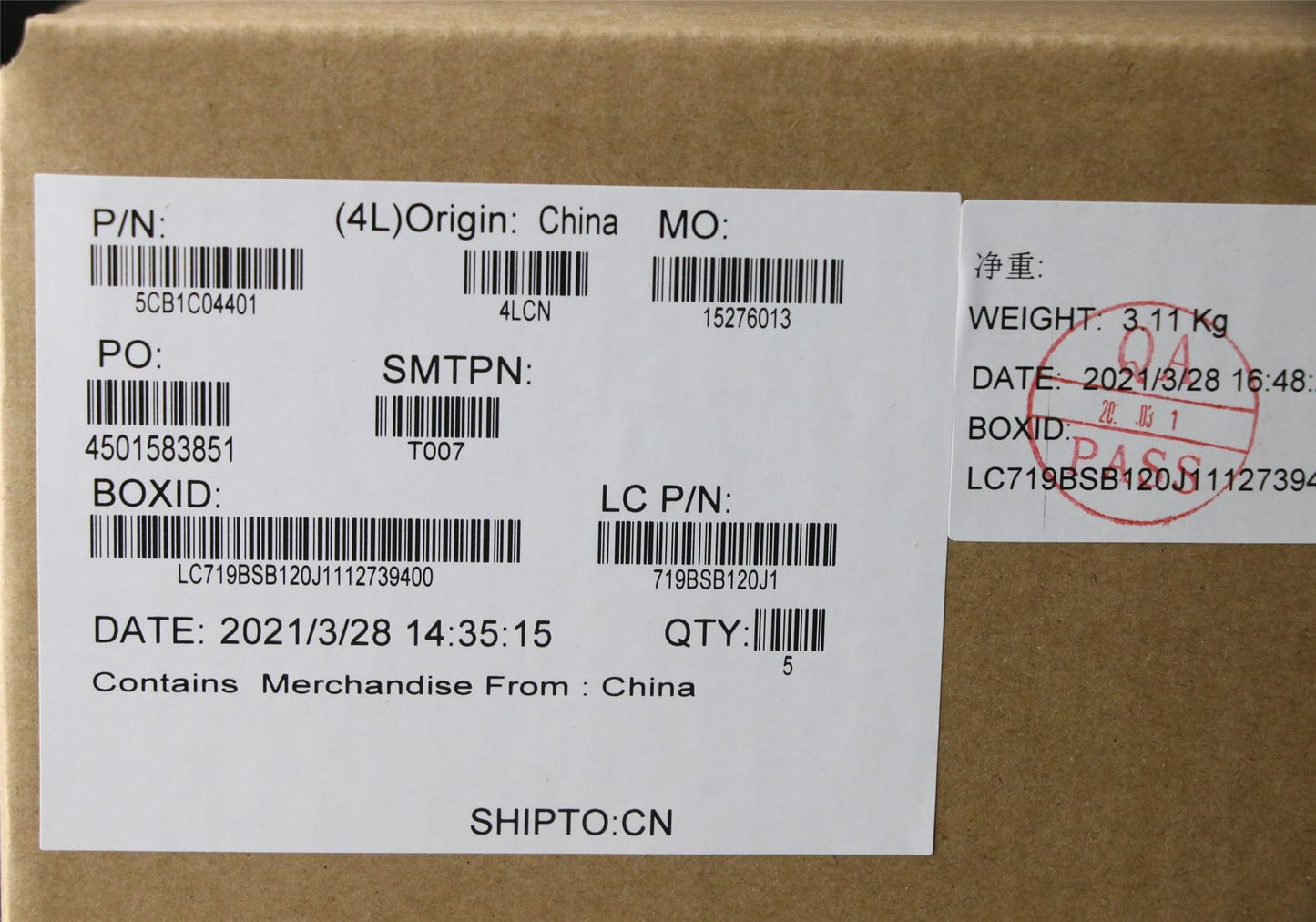Lenovo Upper Case ASM_FRA L82H7 AG NFPBLD 5CB1C04401