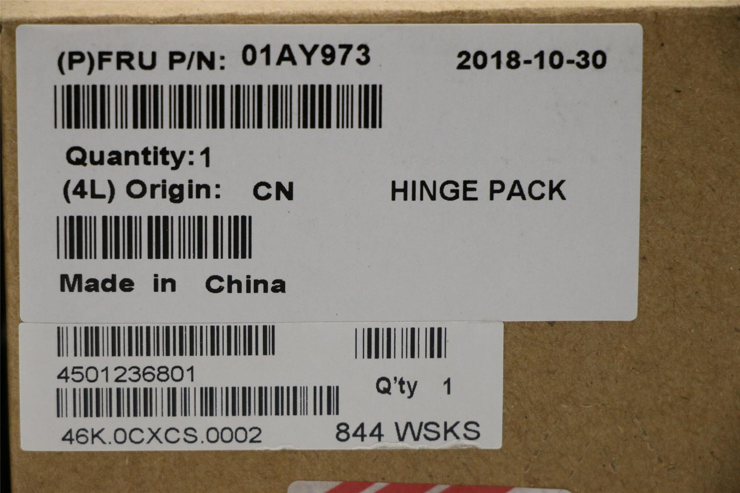 Lenovo Hinge,L/R,Black,AVC 01AY973