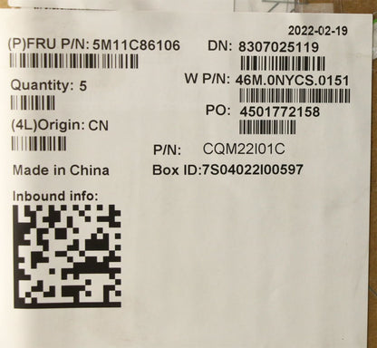 Lenovo MECH_ASM FRASMKB SPA CcCpWFCBKNWWNWL Ch 5M11C86106
