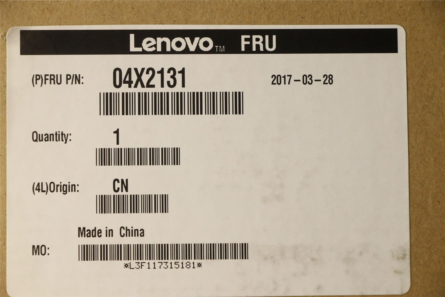 Lenovo ODD Blank Bezel,325DT 04X2131