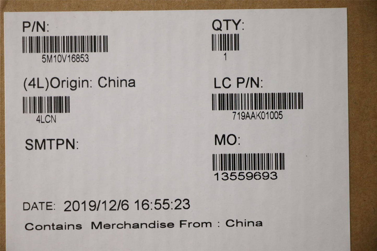 Lenovo MECH_ASM FRU UHD,IPS,non-touch,Color AUO 5M10V16853