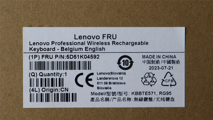 Lenovo Slim KB II-Belgium English 5D51K04592