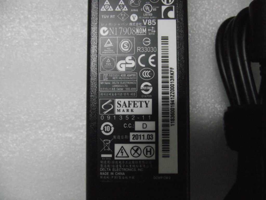 Lenovo C205 G580 G570 G770 V570 B570 G470 AC Charger Adapter Power 90W 36001941
