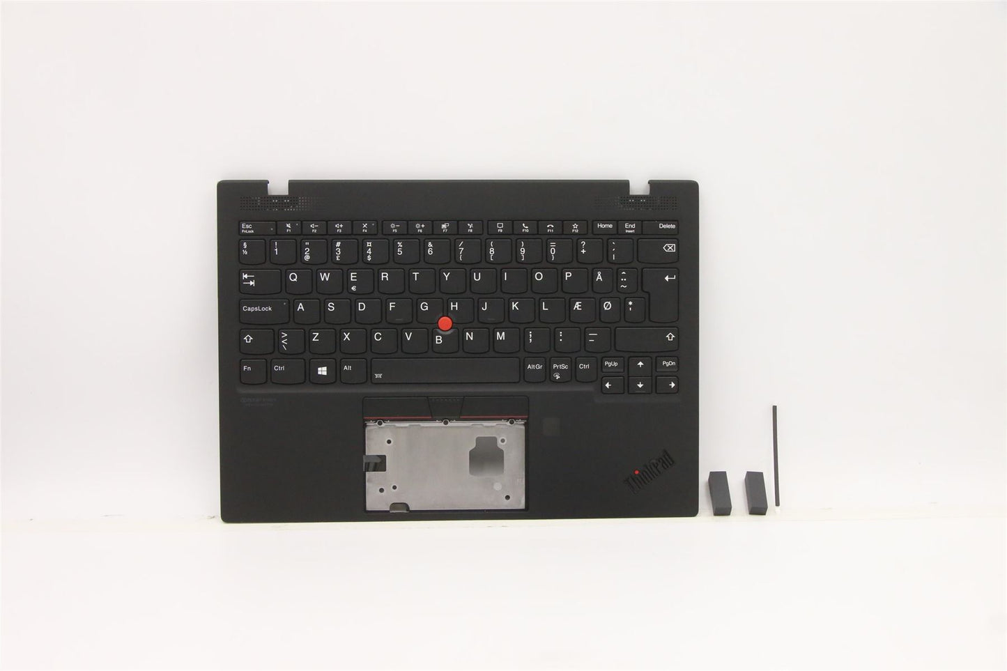 Lenovo ThinkPad X1 Gen 1 Keyboard Palmrest Top Cover Danish Black 5M11B38316