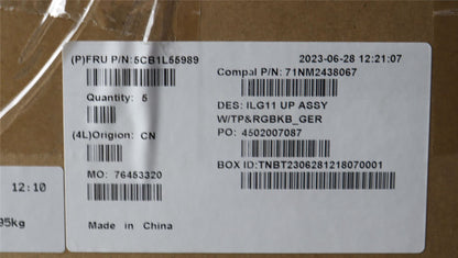 Lenovo LOQ 16IRH8 Palmrest Cover Touchpad Keyboard German 5CB1L55989