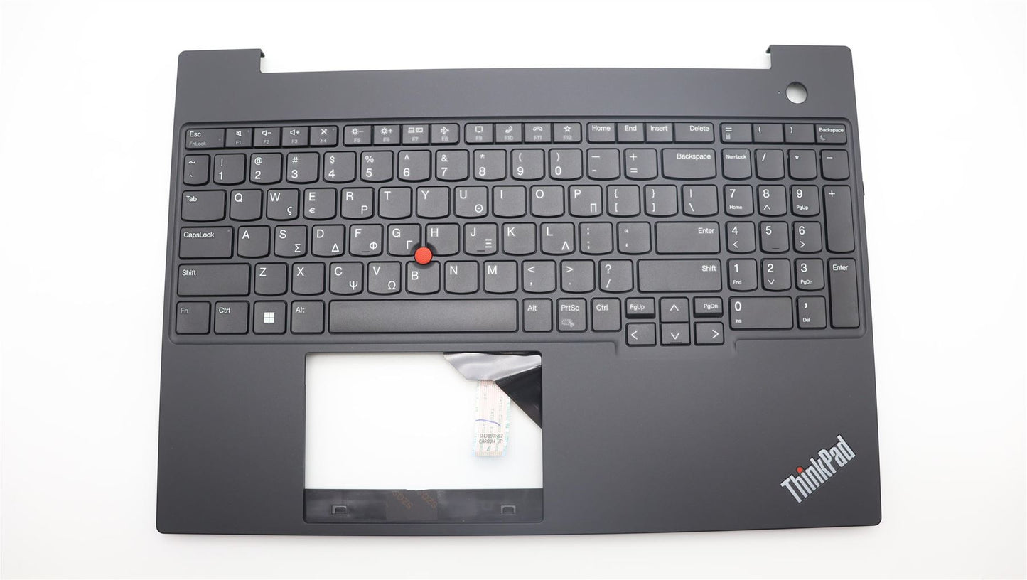 Lenovo ThinkPad E16 Gen 1 Keyboard Palmrest Top Cover Greek Black 5M11L64960