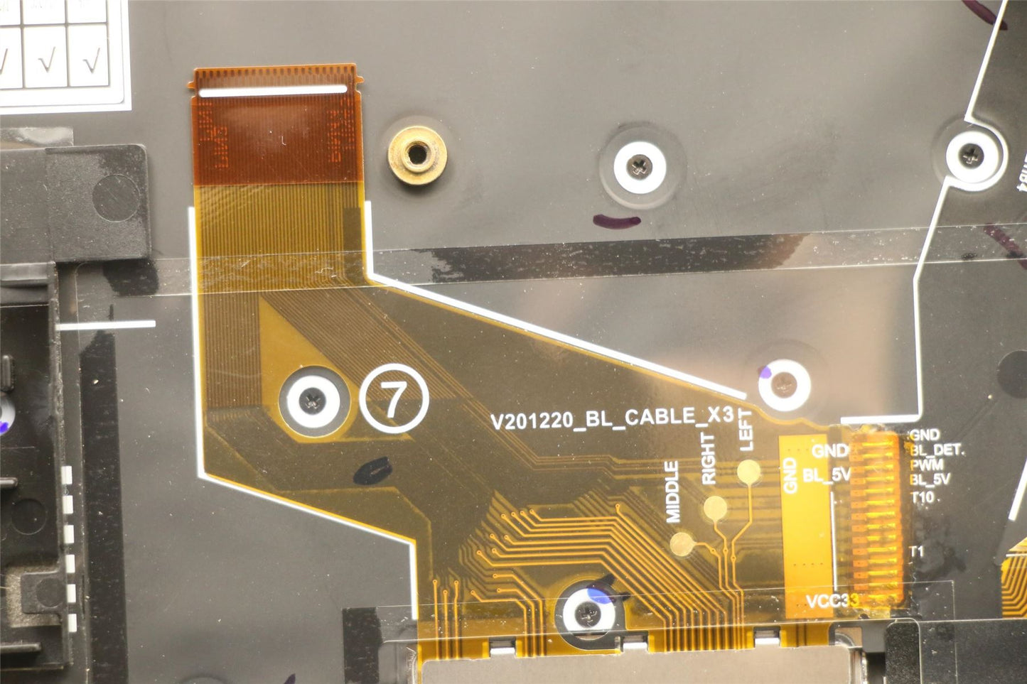 Lenovo MECH_ASM GRP KBD BZL,ILD,WW,DB,CHY 5M11C53280
