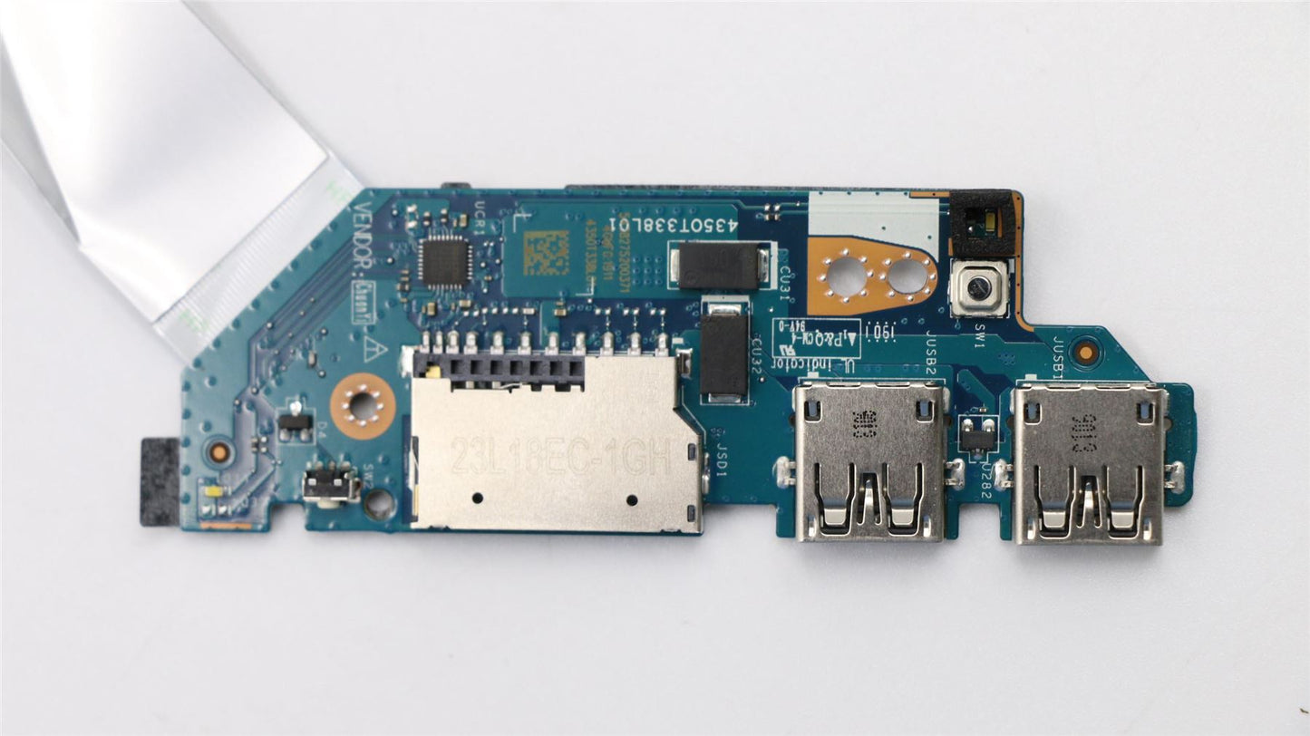 Lenovo IdeaPad S340-15IWL Touch USB Card Reader Power Button Board 5C50S24908