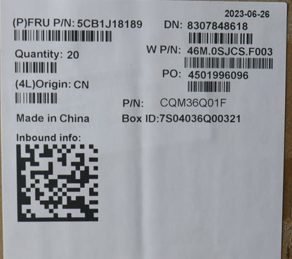 Lenovo FRU A COVER ASM RGB WL+WW Talos2.0 5CB1J18189