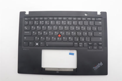 Lenovo ThinkPad X13 Gen 4 Keyboard Palmrest Top Cover Russian Black 5M11L86255