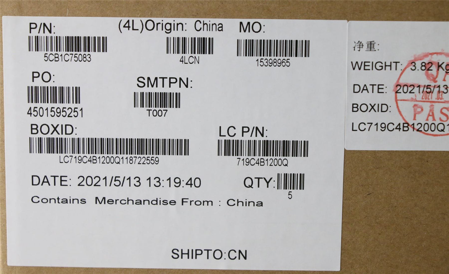 Lenovo Upper Case ASM_UKE L82KV FP A/GUMA 5CB1C75083