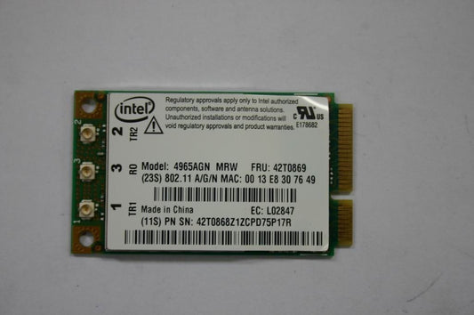 Lenovo In 4965N ROW M NB WLAN(LI) #886482 WiFi WLAN PCIe PCI Board 20001796