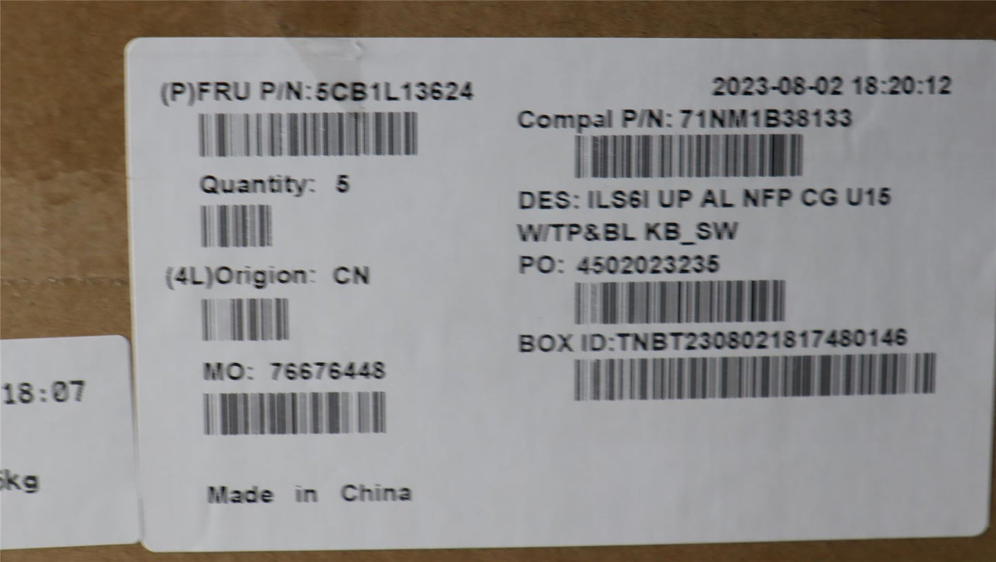 Lenovo IdeaPad 5 16ABR8 Palmrest Cover Touchpad Keyboard Switzerland 5CB1L13624