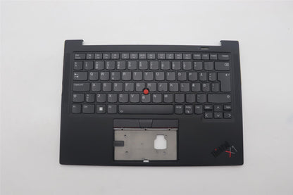 Lenovo Carbon X1 9th Keyboard Palmrest Top Cover Danish Black 5M11C53234