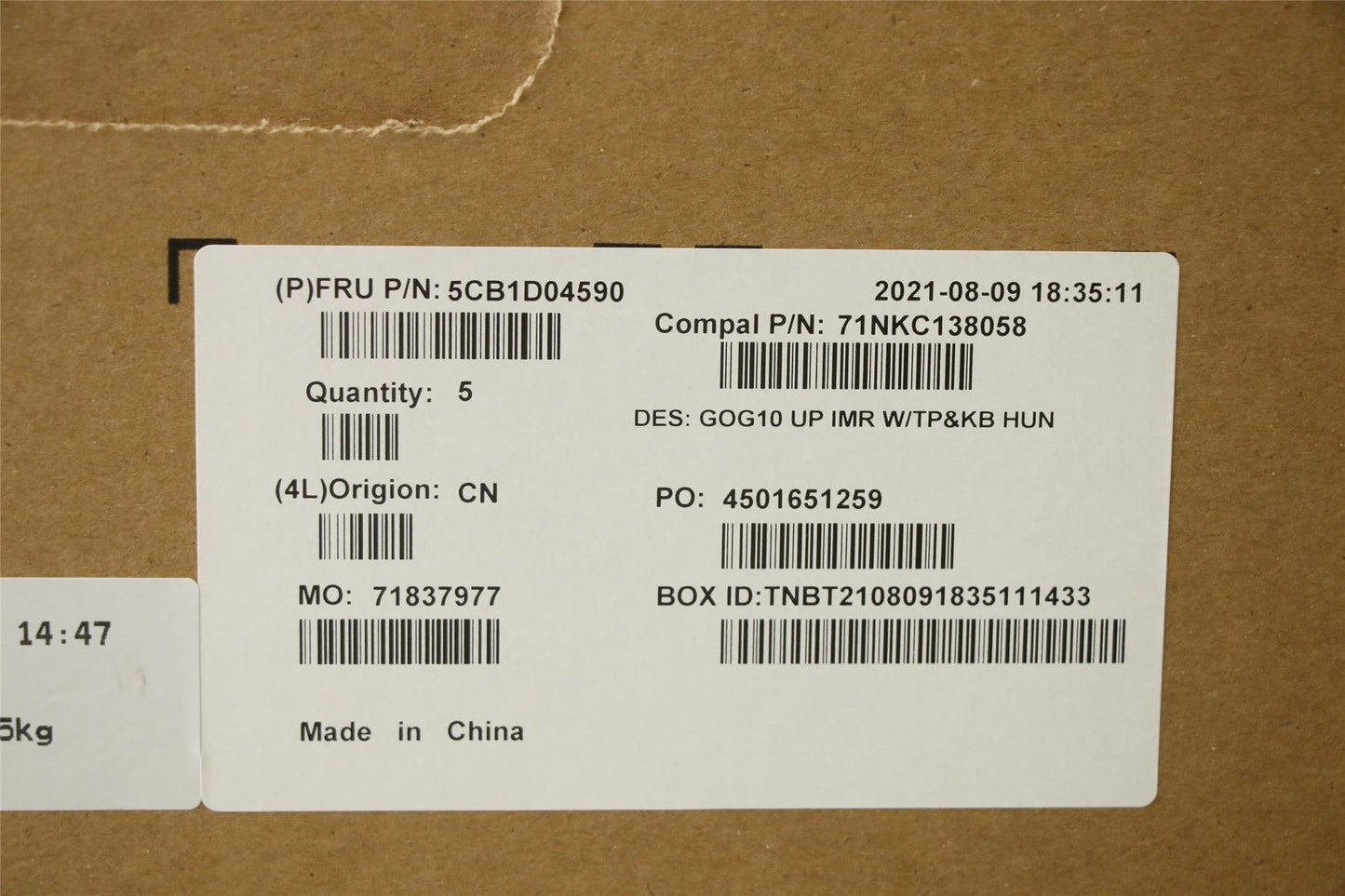 Lenovo Gaming 3-15ACH6 3-15IHU6 Keyboard Palmrest Top Cover Hungarian 5CB1D04590