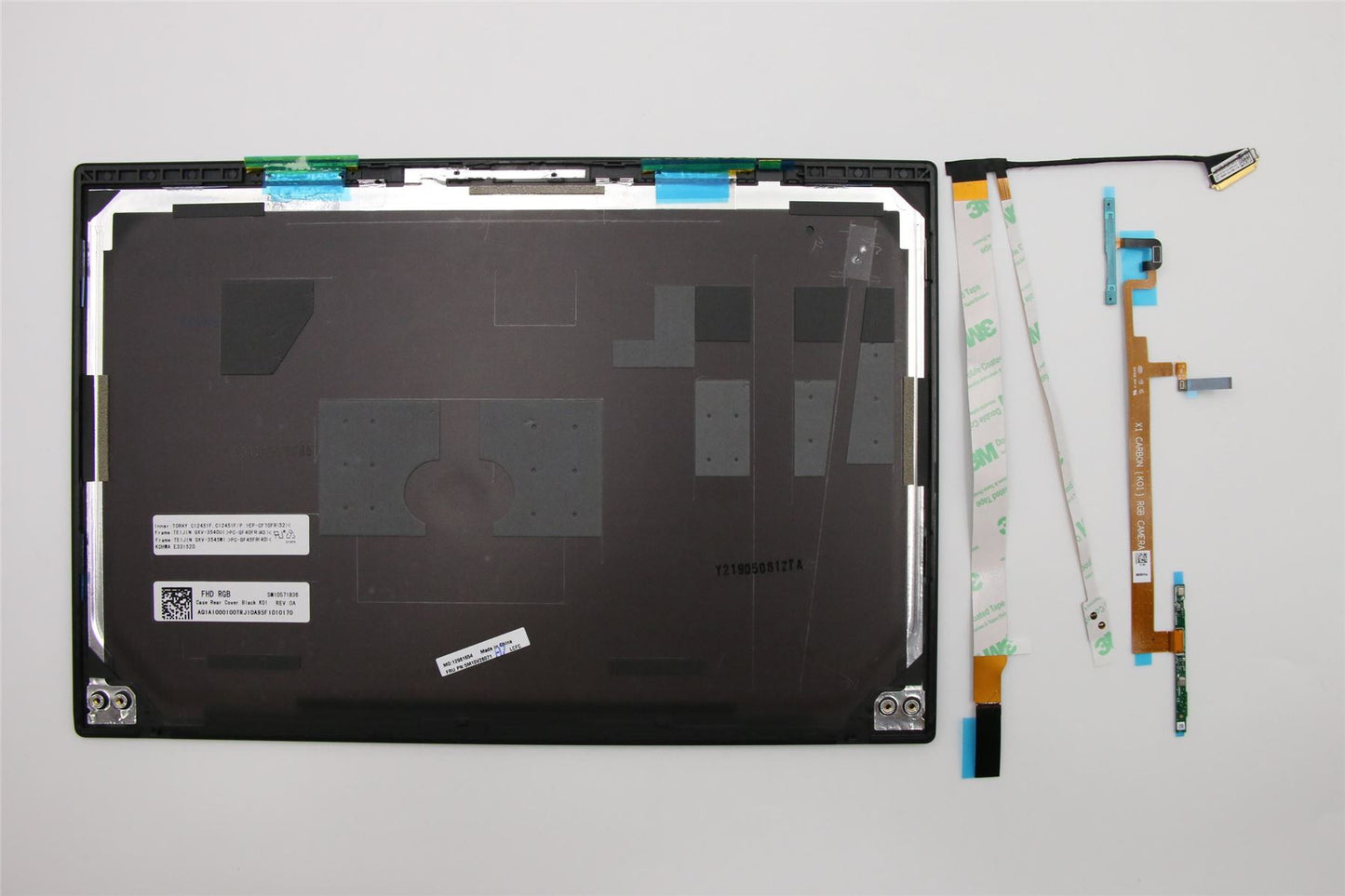 Lenovo Carbon X1 7th LCD Cover Rear Back Housing Black 5M10V28071