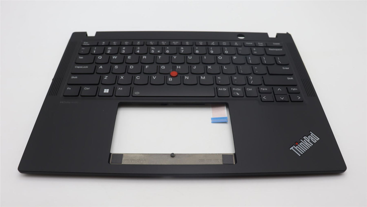 Lenovo ThinkPad X13 Gen 4 Keyboard Palmrest Top Cover US Euro Black 5M11L85917