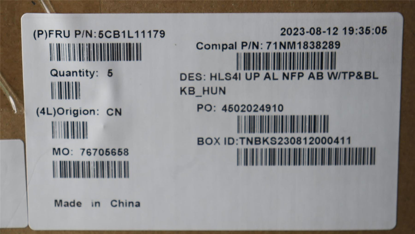 Lenovo IdeaPad 5 14ABR8 5 14IAH8 Palmrest Cover Touchpad Keyboard 5CB1L11179
