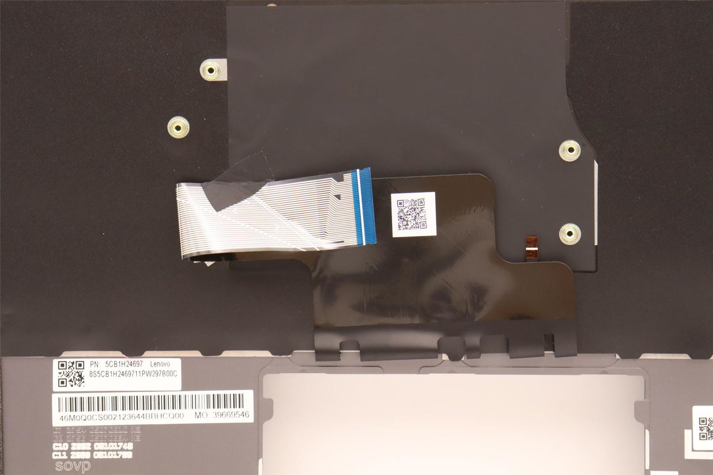 Lenovo ThinkBook 13x G2 IAP Palmrest Cover Touchpad Keyboard German 5CB1H24697