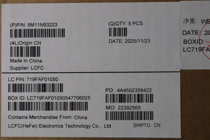 Lenovo MECH_ASM BL KB BK WW SWS PMX 5M11N93223