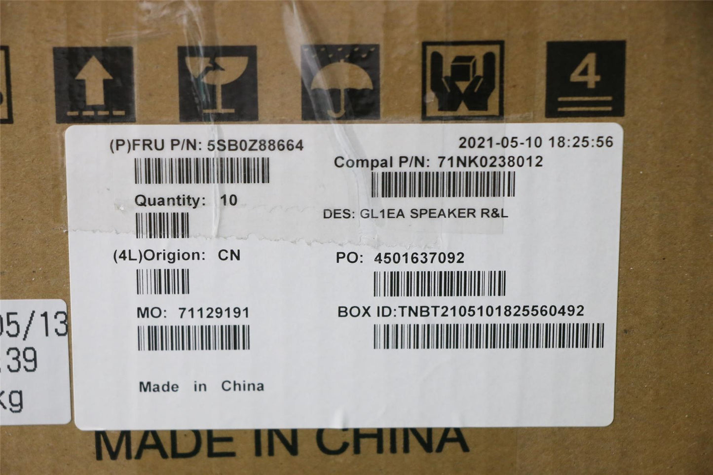 Lenovo 100e Gen 3 300e Gen 3 Speaker Speakers 5SB0Z88664