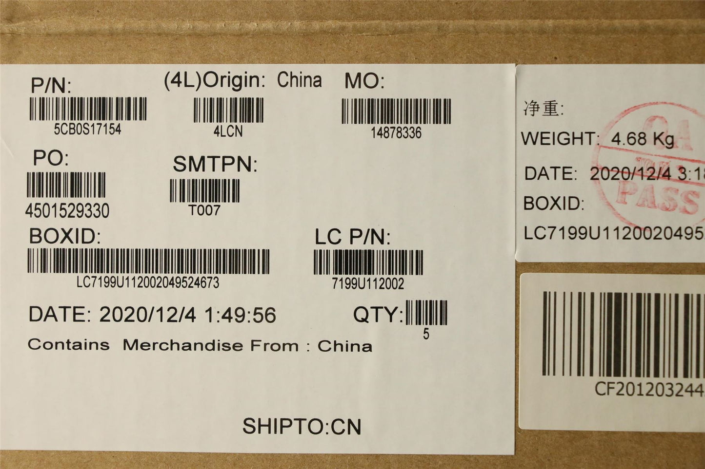 Lenovo IdeaPad L340-17API L340-17IWL Palmrest Cover Touchpad Keyboard 5CB0S17154