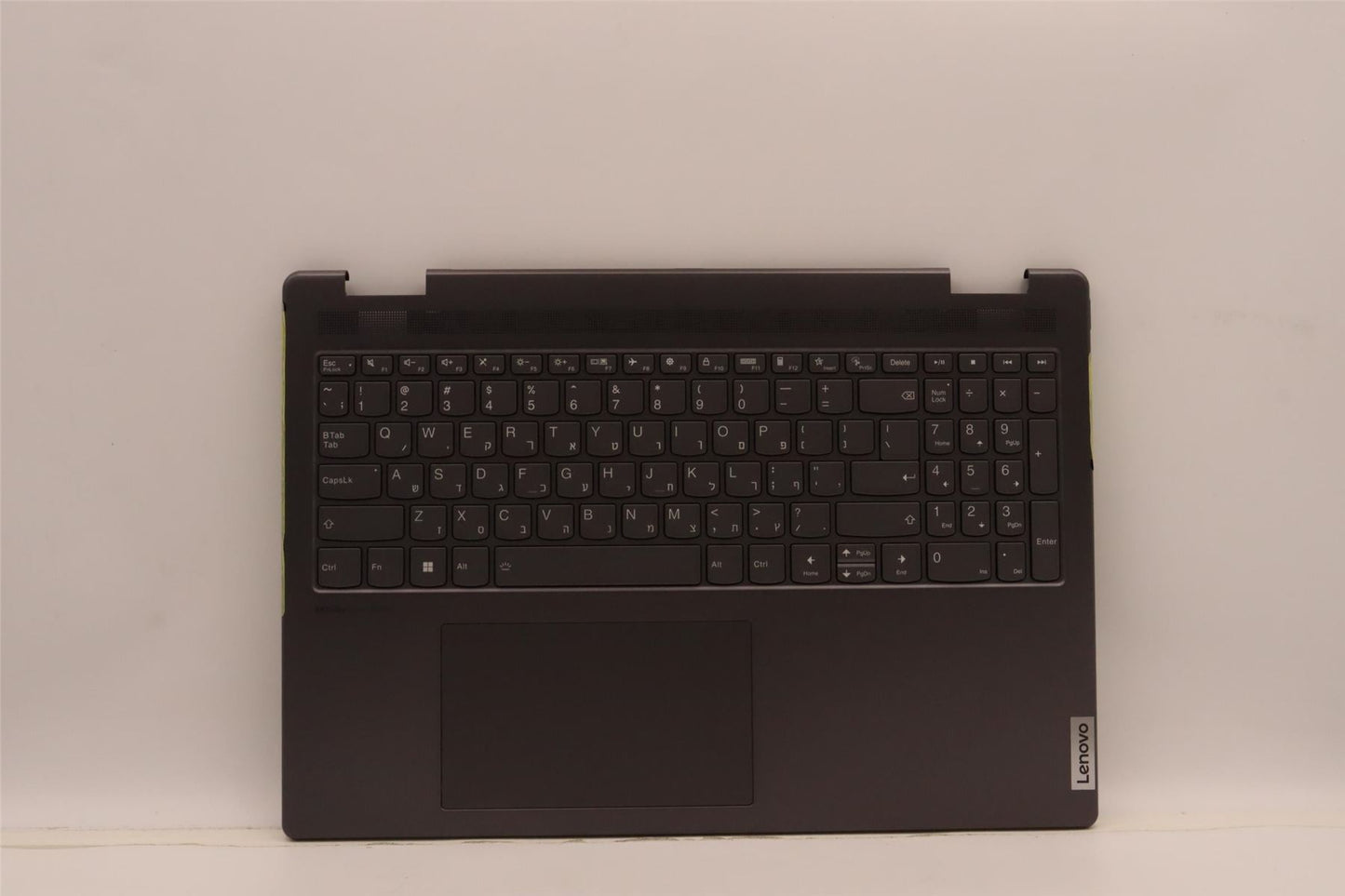 Lenovo Yoga 7 16IAH7 Palmrest Cover Touchpad Keyboard Hebrew 5CB1J04004