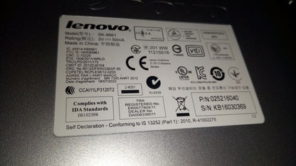 Lenovo Liteon SK-8861(US-EU) 2.4G KB-Metal8 US English Keyboard 25216040