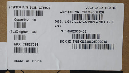 Lenovo LCD Cover C 82XV T2.6 LNV 5CB1L79927