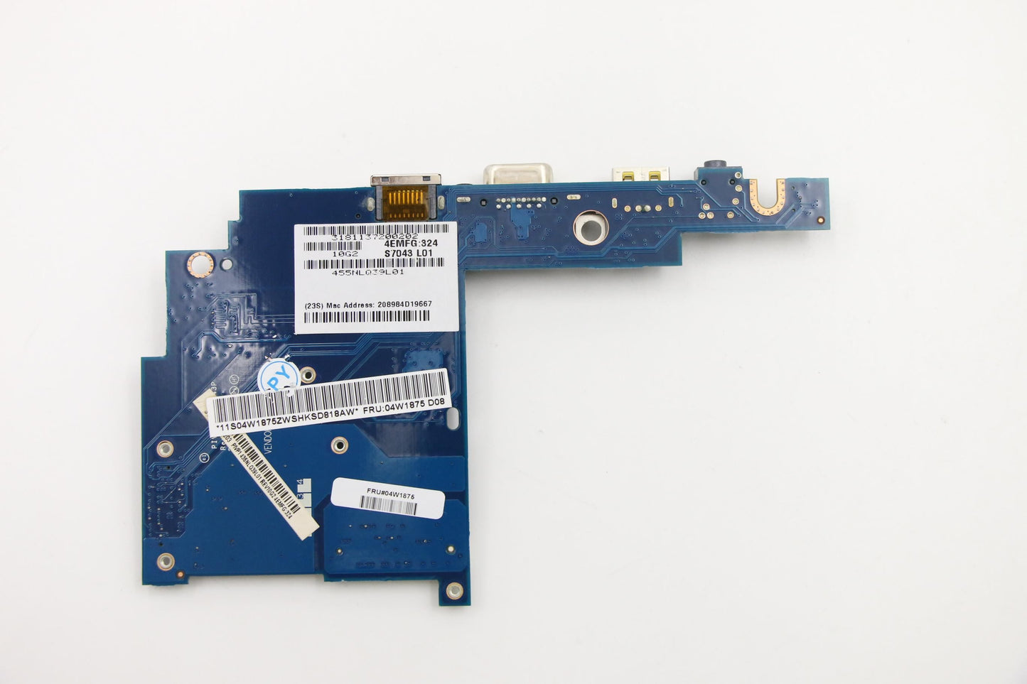 Lenovo FRU sub card I/O Board 04W1875