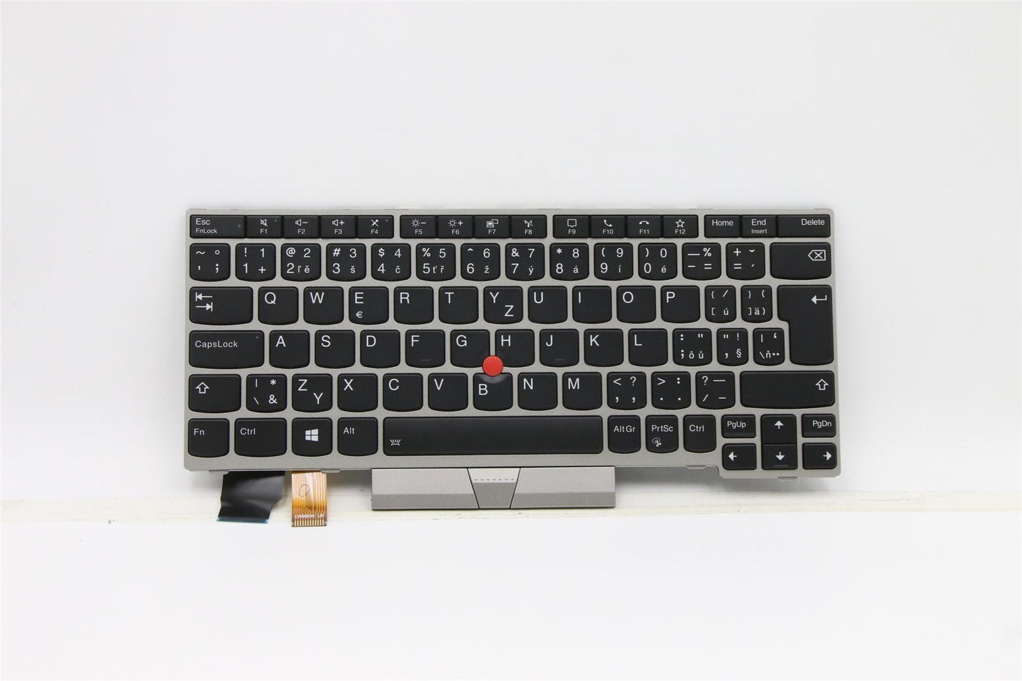 Lenovo ThinkPad L13 Gen 2 s Keyboard Czech Slovakian Silver Backlit 5N20V43651