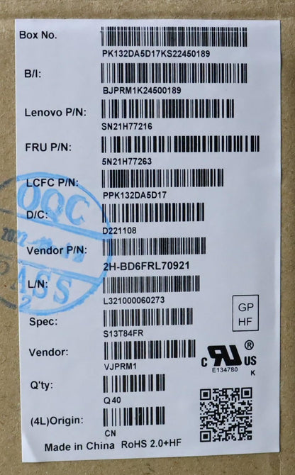 Lenovo Yoga L13 4 L13 4 Keyboard French Black Backlit 5N21H76888