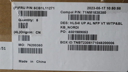 Lenovo IdeaPad 5 14IRL8 5 14ABR8 Palmrest Cover Touchpad Keyboard 5CB1L11271
