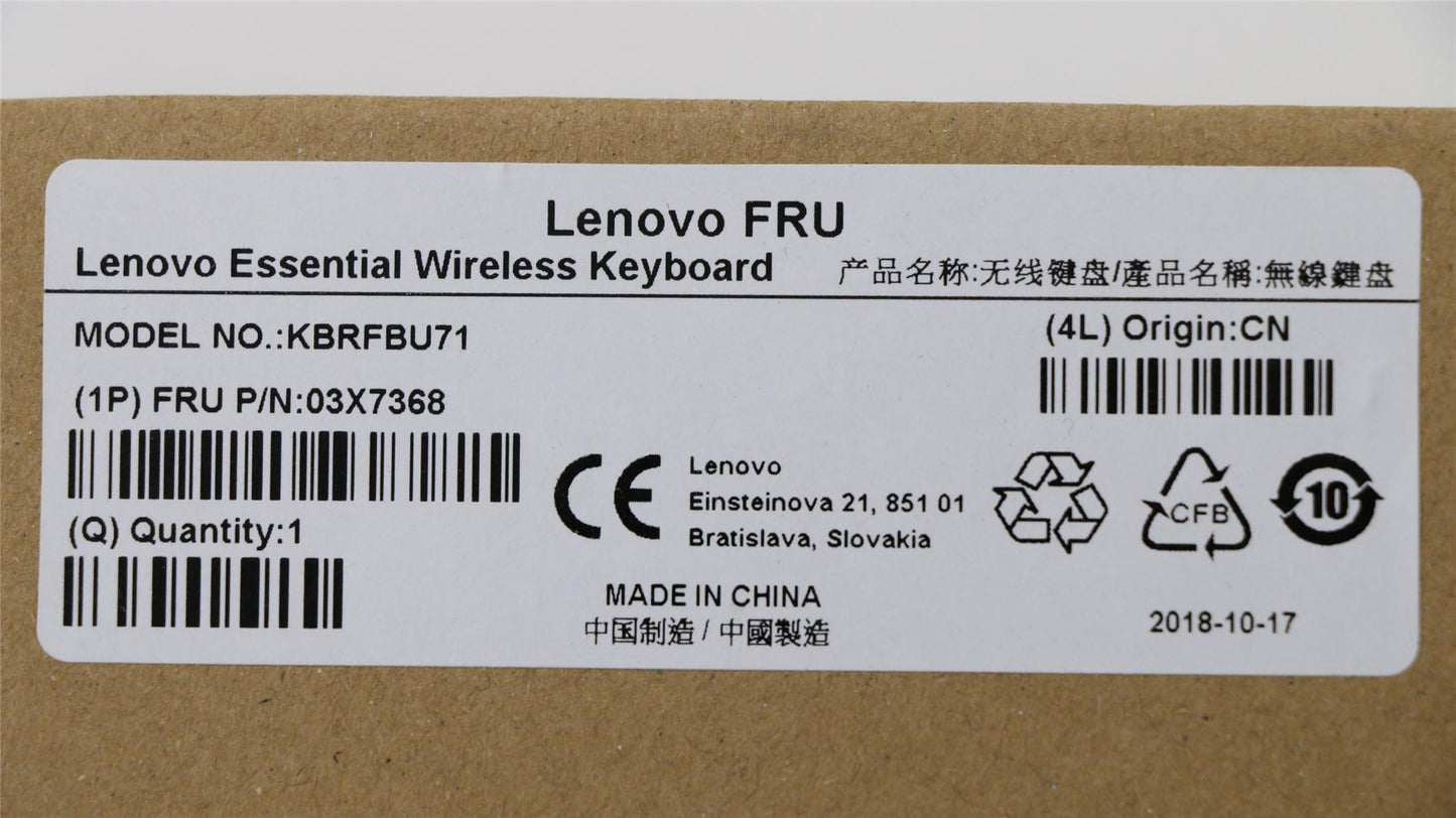 Lenovo KB MICE_BO FRU KBD Arabic470 03X7368
