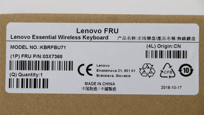 Lenovo KB MICE_BO FRU KBD Arabic470 03X7368