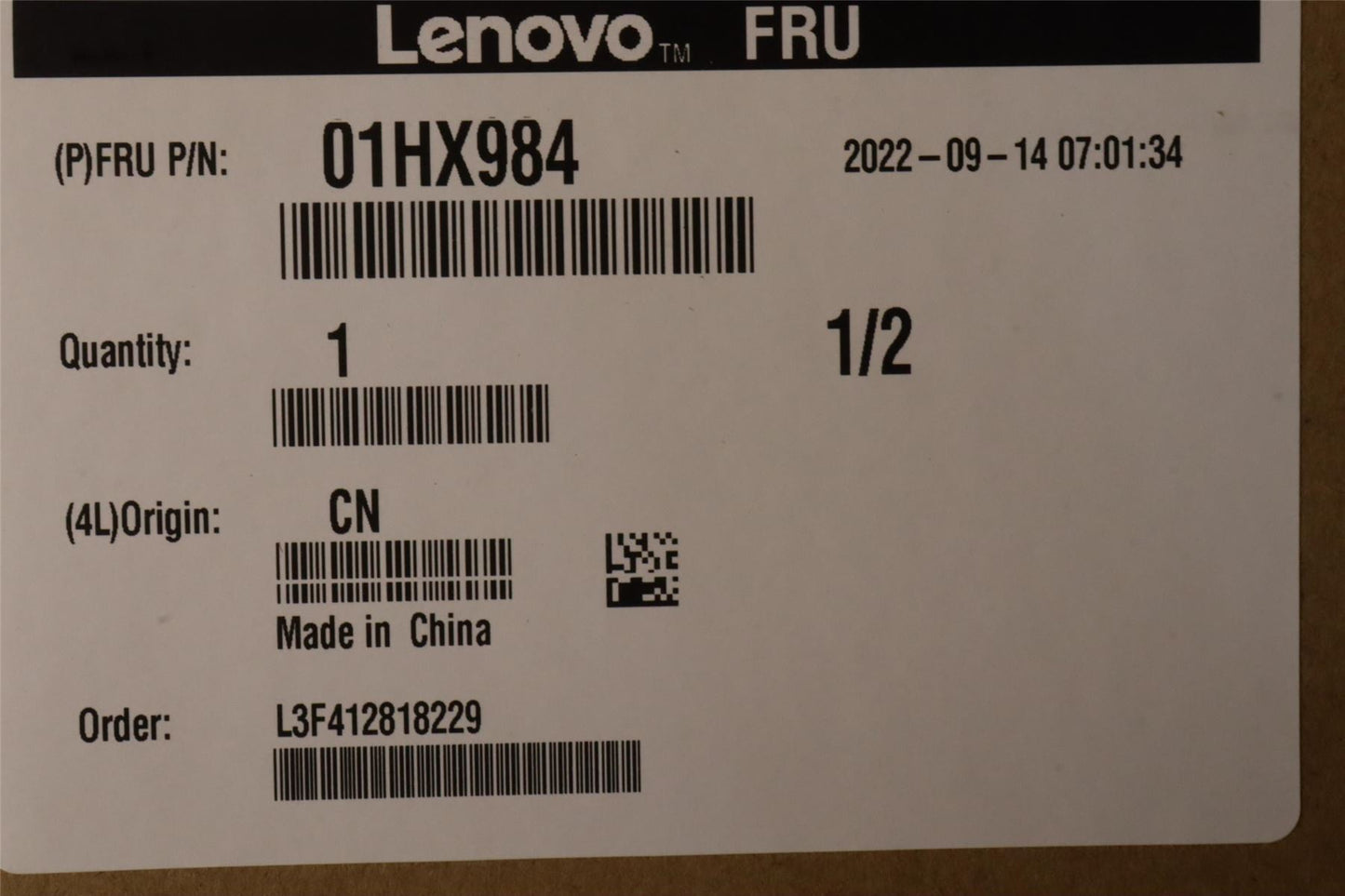 Lenovo ThinkPad X390 Palmrest Top Cover Housing Black 01HX984