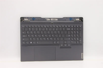 Lenovo Legion S7-15ACH6 Keyboard Palmrest Top Cover US Grey 5CB1C93740