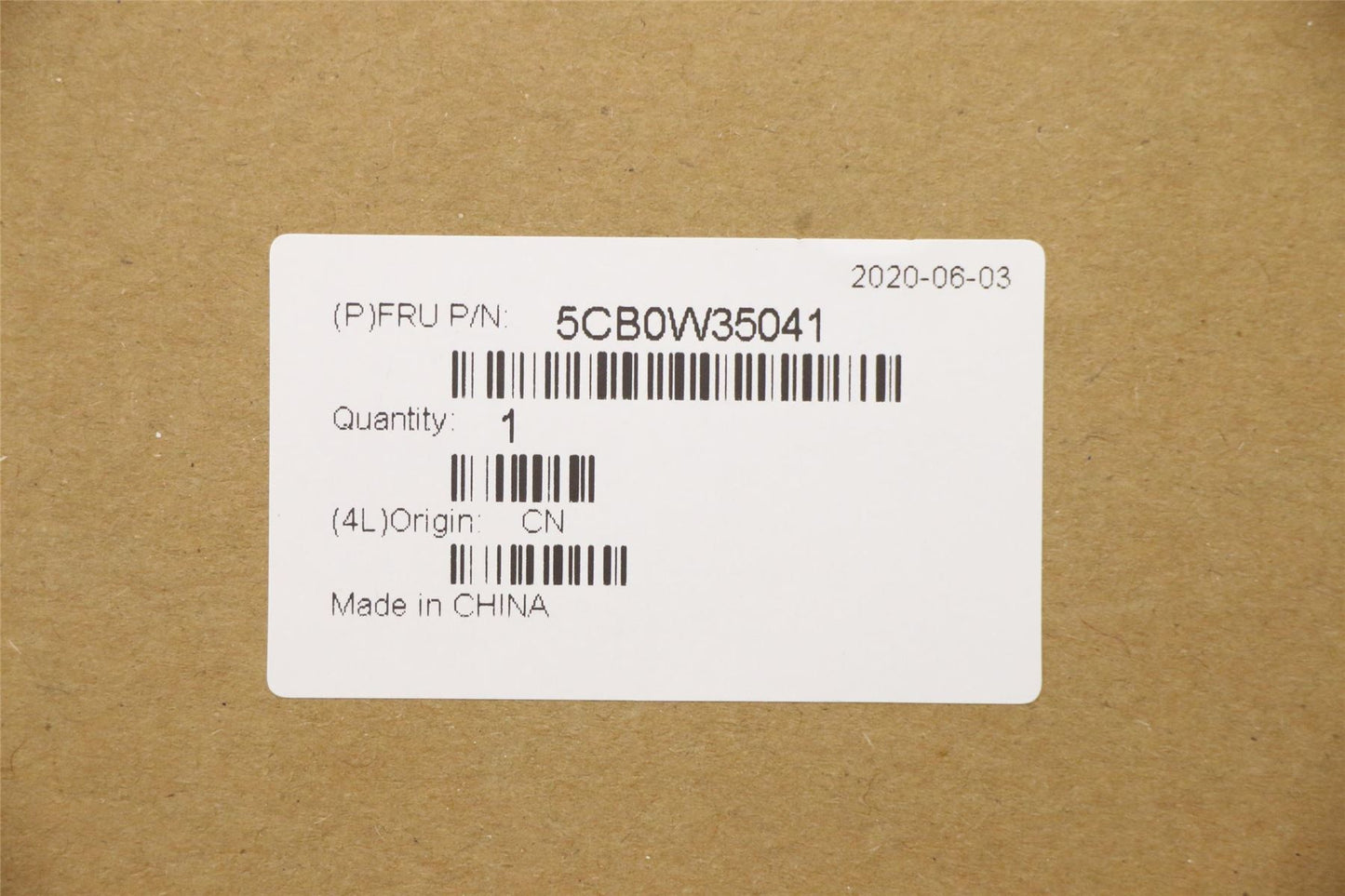 Lenovo Yoga L390 Palmrest Top Cover Housing Black 5CB0W35041