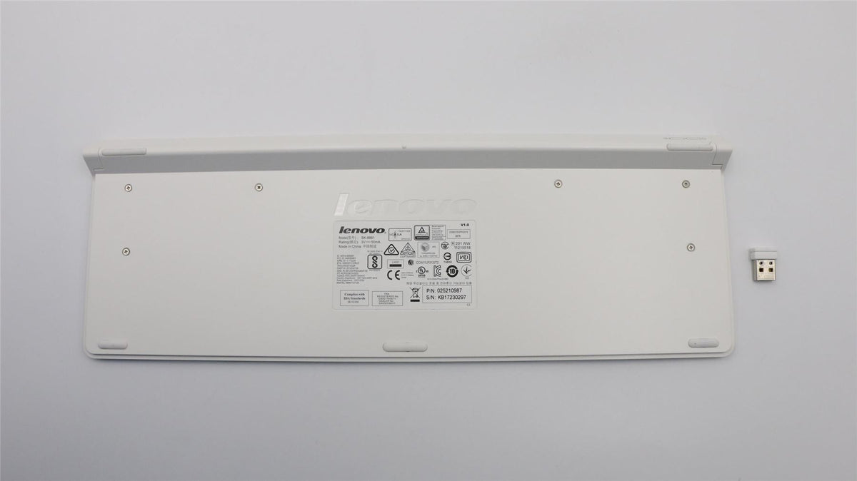 Lenovo Liteon SK-8861(US) 2.4G KB-White8 US English Keyboard 25210987