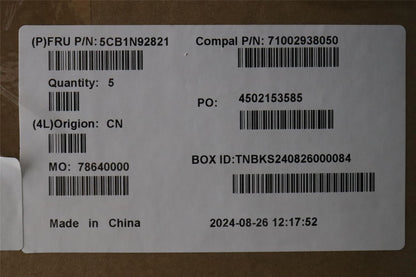Lenovo UpperCase ITA C83FW FP CG NBL AL 5CB1N92821