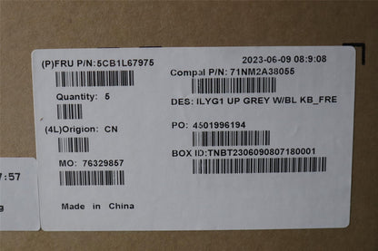 Lenovo Upper Case ASM_FRA C 82Y3 BLWH 5CB1L67975