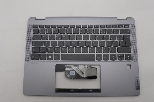 Lenovo IdeaPad 5 14IRU8 Keyboard Palmrest Top Cover French Artic Grey 5CB1L30701